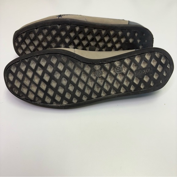 Rieker Women’s EU 40 Daphne Low-Top Grey Blue Slip On Leather Rubber Loafer Flat - Picture 8 of 11